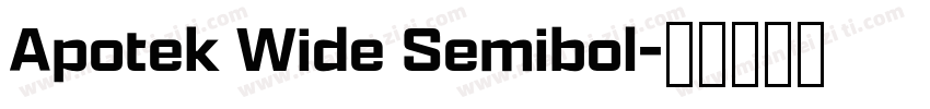 Apotek Wide Semibol字体转换